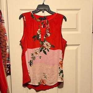 Zac & Rachel Sleeveless Floral Top - Size M